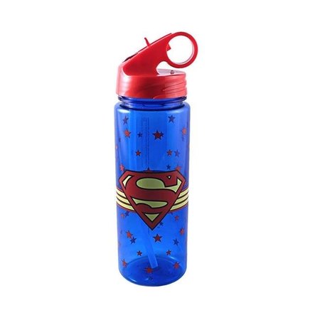 SILVER BUFFALO Silver Buffalo 230880 600 ml Superman Logo Wrap Water Bottle 230880